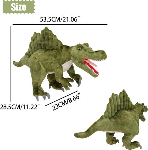ألعاب الديناصورات Dino Spinosaurus ، حيوان محشوة بالديناصور ، 21 "Spinosaurus محشو بالحيوان ، هدية عيد ميلاد Dragon Doll Toys Pillow Hight in Kuwait