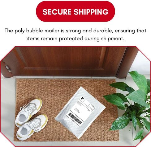 مدهشات لاليستلال (10pcs) 4x7 polble plble pelbers مبطنة محتملة ذاتيا مظاريف شحن صغيرة مقاومة للمياه مع التفاف فقاعات واقية (حزمة: 10) in Kuwait