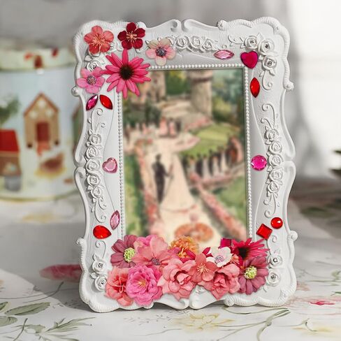 Orgmemory Flowers Lourd Flowers ، 180 ٪ ، ملصقات جوهرة ، ورؤوس زهور مزيفة ، زهور الشعر الوردي ، مناسبة لتزيين الهدايا ، إنشاء كتب قصاصات ، ديكورات تخرج Cap Decorations in Saudi Arabia