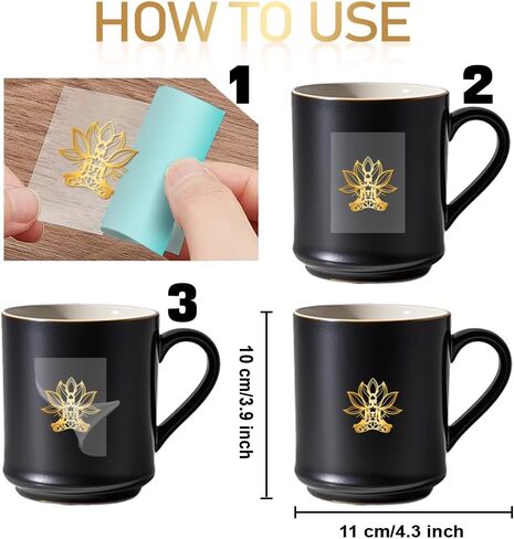 9Pcs Golden Self Adhesive Stickers 4cmx4cm Flower Boho Metal Decals Lotus Waterproof Decorate Sticker for Scrapbooks DIY Resin Crafts Phone Water Bottle Decoration in Saudi Arabia