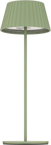 WAC Lighting Plate 14.75in LED LED اللاسلكي USB-C إعادة تشفير مصباح طاولة قابلة للتشويش مع ظل مطوي 3-CCT 2200-2700-3000K بطارية 2،000 مللي أمبير في الساعة باللون الأبيض in Kuwait
