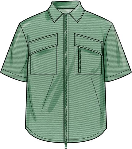 Simplicity SS3110BB Men's Relaxed Fit Shirts, Pull-on Shorts and Pull-on Pants Sewing Pattern Packet, Design Code S3110, Sizes 44-46-48-50-52 in Saudi Arabia