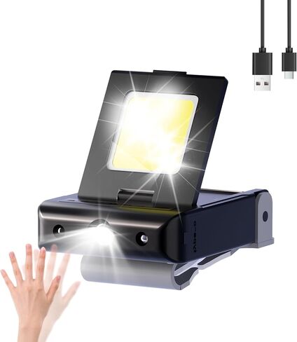 مصباح أمامي LHOTSE LED قابل لإعادة الشحن، مصباح أمامي Brightbeam قابل لإعادة الشحن بزاوية 230 درجة، مصباح أمامي بشريط LED مع مستشعر للحركة، 10 أوضاع مصابيح LED مقاومة للماء للتخييم، حزمة واحدة (2 مصباح + 5 أضواء كاشفة) in Kuwait