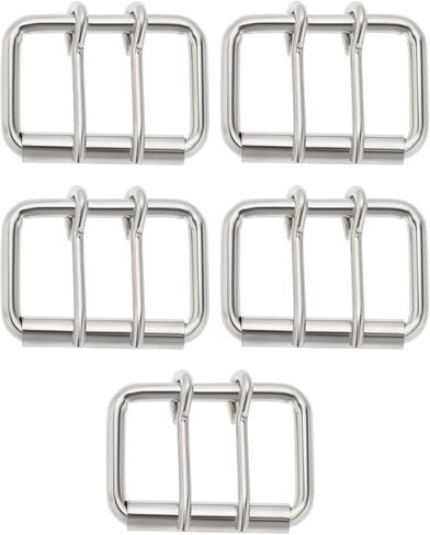 5pcs مزدوج الشق الابواب حزام أبازيم دبابيس دبابيس مزدوجة 65 × 45 مم أبازيم 5 سم حزام حزام مناسبة لأحزمة 5 سم الفضة المعادن in Kuwait