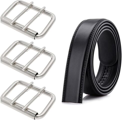 5pcs مزدوج الشق الابواب حزام أبازيم دبابيس دبابيس مزدوجة 65 × 45 مم أبازيم 5 سم حزام حزام مناسبة لأحزمة 5 سم الفضة المعادن in Kuwait