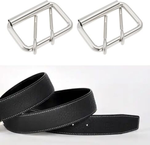 5pcs مزدوج الشق الابواب حزام أبازيم دبابيس دبابيس مزدوجة 65 × 45 مم أبازيم 5 سم حزام حزام مناسبة لأحزمة 5 سم الفضة المعادن in Kuwait