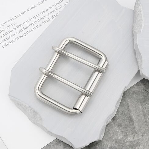 5pcs مزدوج الشق الابواب حزام أبازيم دبابيس دبابيس مزدوجة 65 × 45 مم أبازيم 5 سم حزام حزام مناسبة لأحزمة 5 سم الفضة المعادن in Kuwait