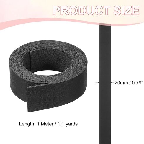 PATIKIL Flat Suede Leather Lace, 1.09 Yard Faux Leather Strap Leather String Cord DIY Supplies for Necklace Bracelet Beading Jewelry Making Tassels Art Crafts, Deep Purple (20mm) in Saudi Arabia