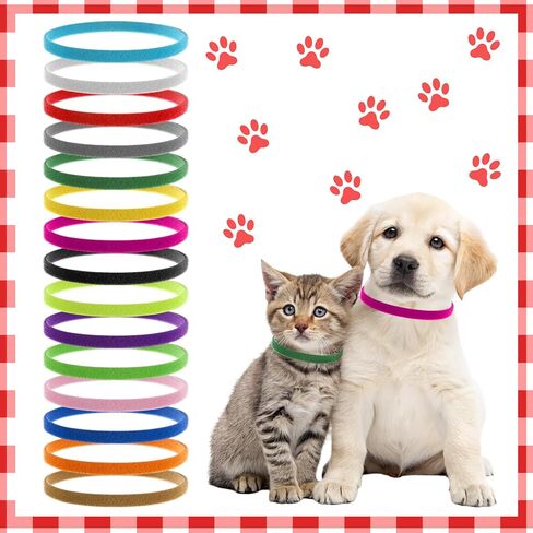 45 PCS Puppy Whelping Awdlars ، طوق جرو على الوجهين معرفات الهوية القابلة للتعديل من جديد in Kuwait