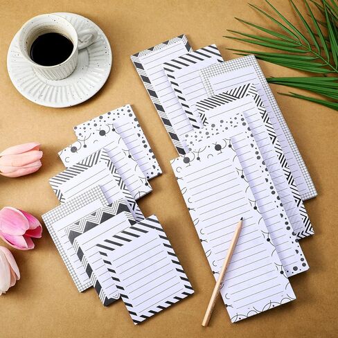 Outus 12 PCS قائمة البقالة المغناطيسية المفكرة للثلاجة ، قائمة تسوق الثلاجة ، وسادة الملاحظات المهاجمة ، ومحجوتين من المفكرة المغناطيسية لتذكير الثلاجة 50 ورقة in Saudi Arabia