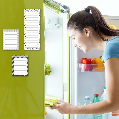 Outus 12 PCS قائمة البقالة المغناطيسية المفكرة للثلاجة ، قائمة تسوق الثلاجة ، وسادة الملاحظات المهاجمة ، ومحجوتين من المفكرة المغناطيسية لتذكير الثلاجة 50 ورقة in Saudi Arabia