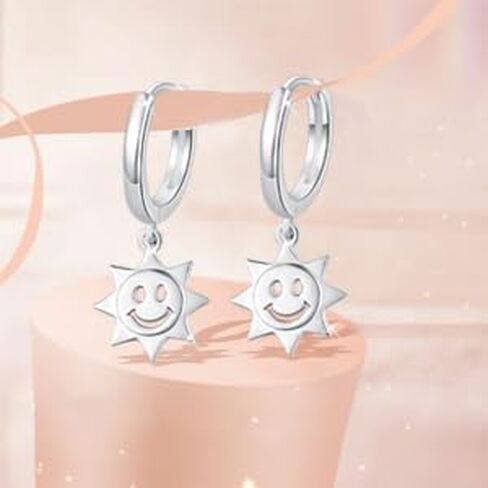 OHAYOO Butterfly Earrings 925 Sterling Silver Butterfly Dangle Earrings Purple Butterfly Earrings for Women Girls in Saudi Arabia
