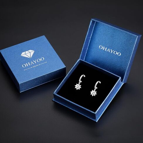 OHAYOO Butterfly Earrings 925 Sterling Silver Butterfly Dangle Earrings Purple Butterfly Earrings for Women Girls in Saudi Arabia