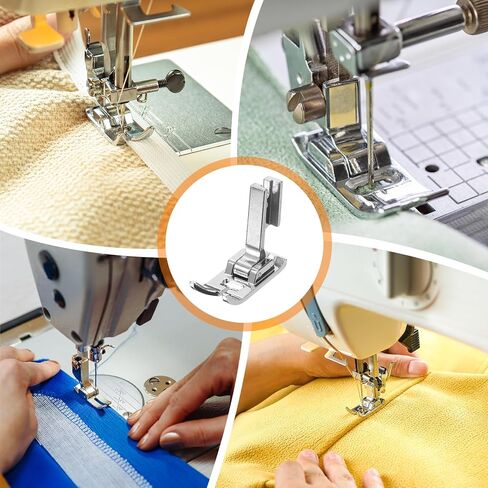 HARFINGTON High Shank Open Toe Foot 7mm Stainless Steel Presser Foot Satin Stitch for Sewing Machine 7301H in Saudi Arabia