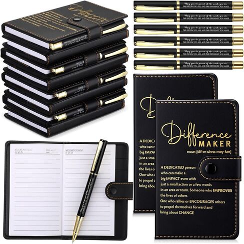 Marspark 10 SET SET -SHATION MAKER HOMESE HOMESE HOPTS INSPIRANATIONAL A5 LEATHERS مع الأقلام in Saudi Arabia