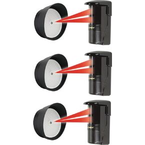 Seco-Larm E-931-S50RRGQ Pack of 2 Reflective Photoelectric Beam Sensors, Up to 50ft Sensing Range, Weatherproof IP55 Construction for Indoor/Outdoor Usage, Anti-Condensation Housing