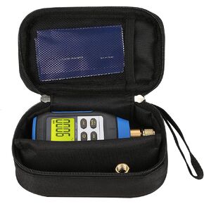 POCREATION Micron Gauge Air Vacuum Gauge,Micron Gauge Vmv 1 High Precision Digital Vacuum Gauge, for Atmospheric Environment 0 to 50 Degrees Celsius