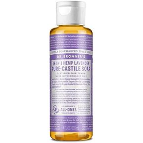 Dr. Bronner's Pure-Castile Soap, Lavender 2 oz (Pack of 3)
