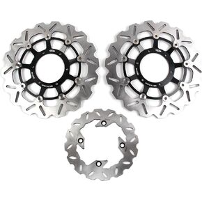 Arashi Brake Disc Rotors Front and Rear for Honda CBR600RR 2003-2020 CBR1000RR 2004-2005 Motorcycle Replacement Accessories Black