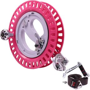 9KM DWLIFE 10.6" Professional Kite Reel with Strap, ABS Plastic&Alloy Kite String Winder with Brake System, Ratchet Lock, Ball Bearing Omnibearing, Line Guide for Large Kite