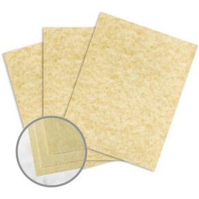 Astroparche Ancient Gold Paper - 8 1/2 x 11 in 60 lb Text Vellum 30% Recycled 500 per Ream