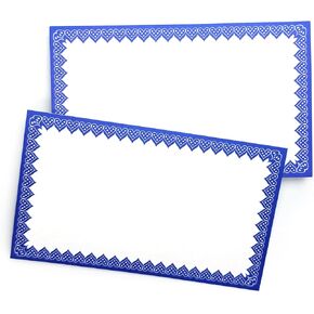 ورق رق ذو حدود زخرفية 3×5/بطاقات فهرسة / (مجموعة من 50) بطاقات فهرسة فارغة 260 جرامًا للمتر المربع (متعددة) in Kuwait