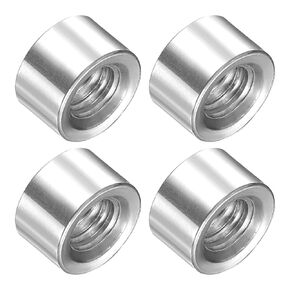 Weld on Bung Nut (M6x10mmx6mm) 4Pcs, Stainless Steel Insert Weldable Fuel Tank Fitting - for Component Maintenance, Weld-On Adapter