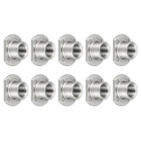 Spot Weld Nuts (7/16-20) 10Pcs, Carbon Steel Double Tab Fastener Nut - for Building Industrial