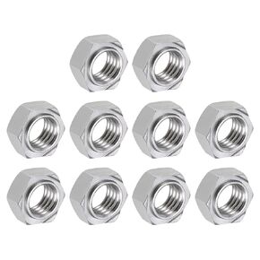 Hex Weld Nuts Steel (1/2-13 Thread Size) 20Pcs, Carbon Steel Hexagonal Nuts - for Machinery Industry, Home Furniture Repair