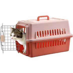 LLGJ-Pets Carrier，Kennel，23 In. long，Hard-Sided，for Dog/cat up to 23 lbs，suit for Airline/Road Travel（Coffee） in Saudi Arabia