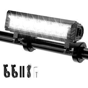 BicycleStore Bike Front Light, 5 LED 2800 Lumen LED Bicycle Lights 6600mAh Waterproof Mountain Road Bike Lights with 5 Modes, USB Rechargeable Super Bright Cycle Safety Headlights Bicycle Accessories