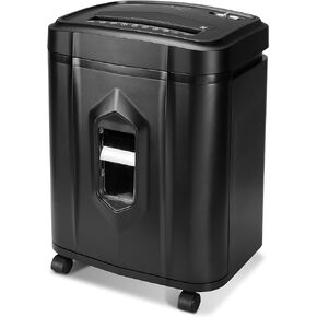 Aurora High-Security 12-Sheet Micro-Cut Paper/CD and Credit Card Shredder with 5 Gallon Pullout Basket / 60 Mins Running Time/Security Level P-4