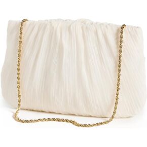 حقيبة بريت مسطحة مطوية للسيدات من Loeffler Randall، لؤلؤة، أبيض فاتح، مقاس واحد in Kuwait