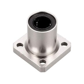 uxcell LMK12UU Linear Ball Bearings 12mm Bore 21mm OD 30mm Length Square Flange for CNC Machine 3D Printer