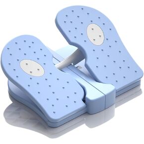 Mini Foldable Leg Exerciser Portable Foot Pedal Exercise Machine Under Desk Stepper Exercising Leg Muscles Physical Therapy Leg Exercise Relieves Varicose Veins at Home Office in Kuwait