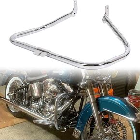 قضيب حماية المحرك من الكروم من ECOTRIC متوافق مع 2000-2017 Harley Heritage Softail Fat Boy Springer FLST لاستبدال HD49004-00 in Saudi Arabia