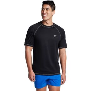 قميص السباحة الرجالي من Speedo بأكمام قصيرة وفضفاض وسهل الاستخدام