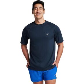 Speedo Men's Uv Swim Shirt Short-Sleeve Loose Fit Easy Tee