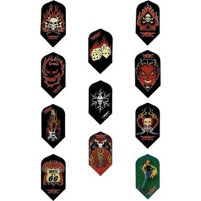 AO 5 Sets of 3 Vulture Kulture Assorted Slim Dart Flights Cool Designs Durable (15 Flights Total)