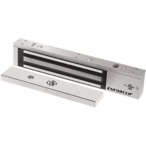 Seco-Larm E-941SA-600PQ Pack of 2 Electromagnetic Locks, 600-lb Holding Force, Built-in Status LED, Built-in Bond Sensor, Anodized Aluminum Housing, Adjustable Mounting Bracket, 12/24VDC Selectable