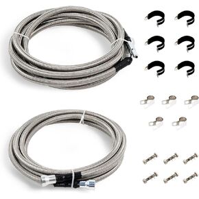 Fuel Line Kit-Quick-Fix Compatible with Chevy HHR, 2006-11|Cobalt, 2005-10|Pontiac G5, 2007-10#Replace QFF0015SS Upgraded with Stainless Steel Braided Fuel Line