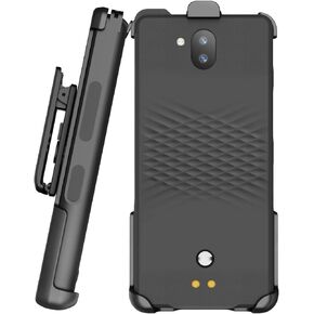 Holster for Sonim XP10 5G, Nakedcellphone [Rotating/Ratchet] Strong Belt Clip Phone Holder Case with Secure Latch for XP9900 (2022) - Black