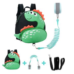 Toddler Backpack with Anti-Lost Harness Small Dinosaur Backpack Safety Leash for Boys and Girls Age 1-2 Years Old …