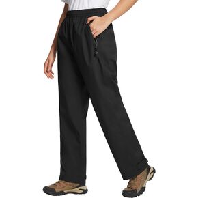 BALEAF Womens Rain Pants Waterproof Hiking Pants Lightweight Over Pants Windproof Outdoor Fishing Rain Gear