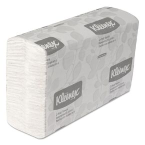 Kimberly-Clark Professional Kleenex C Fold Paper Towels (01500), Absorbent, White, 16 Packs/Case, 150 C-Fold Towels/Pack, 2,400 Towels/Case