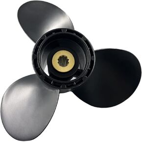 Boat Aluminum Propeller 9 1/4 x 10 fit Suzuki Outboard Engine DF8A 9.9A 15 20/DT9.9 15 HP,10 Spline Tooth, 9 1/4(Dia)x10（Pit）