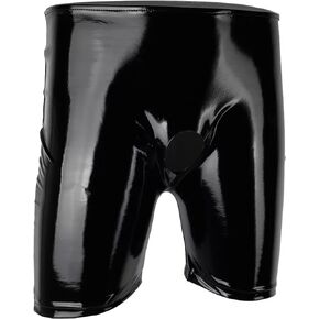 Panegy Men's Tight Faux Leather Shorts Boxer Briefs Cheecky Underwear Bikini Panties