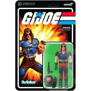 Super7 G.I. Joe Snake Eyes - 3.75" G.I. Joe Action Figure with Accessory Classic Cartoon Collectibles and Retro Toys
