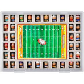 Toys Collector Box Compatible with Teenymates for Party Animal Mini Figures, Storage Organizer Display Holder for Football/ Baseball/ International Soccer Figurines (Case Only) -Black