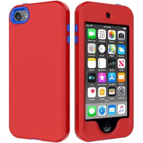 iPod Touch 7 Case,iPod Touch 6 Case,SLMY(TM) Heavy Duty High Impact Armor Case Cover Protective Case for Apple iPod Touch 5/6/7th Generation Gray/Black